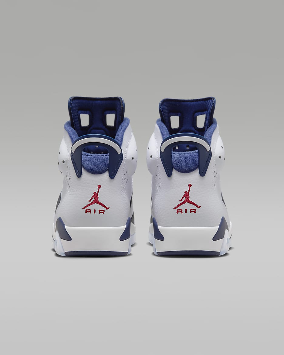 Tenis para hombre Air Jordan 6 Retro White and Midnight Navy Nike MX